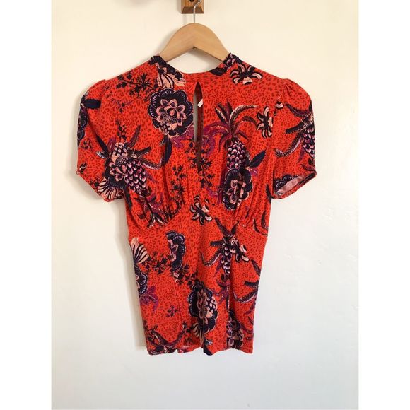 Free People Hear me Roar top in red Size small - Picture 2 of 9